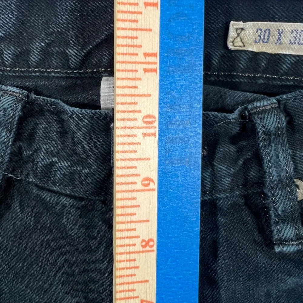 Polo Ralph Lauren Jeans Mens 30x30 Black Good Classic Straight Hudson Casual‎